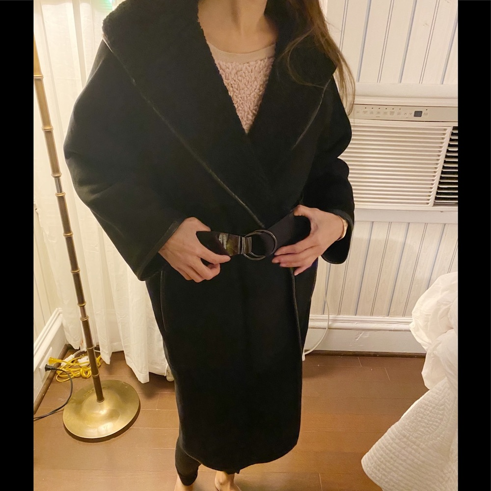HERMES shearling coat